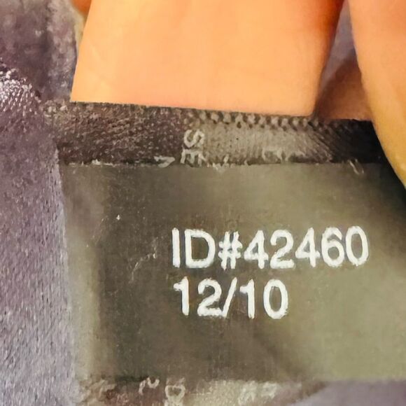 Express Navy Blue Floral Ruched V Neck Sleeveless Dress Size 12 - Picture 6 of 6